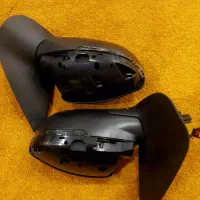 آینه برقی ۲۰۷ تاشو دستی باسنسور دما چراغ راهنما