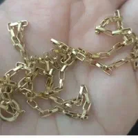 زنجیر۵۰سانتی استفاده نشده فاکتور داره وزن۳/۹۷۰|جواهرات|ساوه, |دیوار