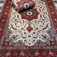 فرش دستباف جفت ۶ متری تبریز ۴۰ رج تقی زاده دستبافت|فرش|تهران, مولوی|دیوار