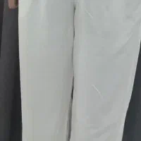 شلوار کتان سیلکی سفید