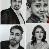 ثبت سفارش طراحی چهره،سبک سیاهقلم|تابلو، نقاشی، عکس|اصفهان, خانه اصفهان|دیوار