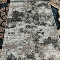 فرش ماشینی نونو طرح جدید وینتیج رنگ نقره ای