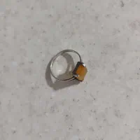 انگشتر نقره با نگین شرف شمس