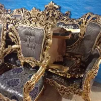 مبلمان سلطنتی و زیبا کار بسیار تمیز|مبلمان خانگی و میز عسلی|ملایر, |دیوار
