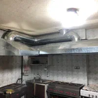 هود صنعتی رستورانی ( گالوانیزه و استیل) هواکش فن|هود|رشت, منظریه|دیوار