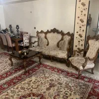 مبلمان استیل ۹ نفره و ناهار خوری ۶نفره و بوفه