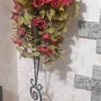 گلدان شیک ب همراه گل