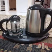 چایی ساز استیل مشکی سالم