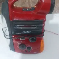 رادیو ضبط قدیمی شارژی چراغ قوه ضبط   مسافرتی