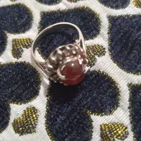 انگشترقدیمی نقره سرعقیق