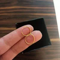 گوشواره طلا حلقه ای ساده|جواهرات|تهران, حشمتیه|دیوار