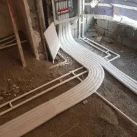 لوله کشی تاسیسات موتورخانه پمپ آب نصب پکیج شیرآلات