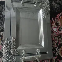 سینی جنسش ضخیمه کم استفاده شده دوتا ست