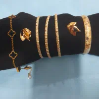 النگوی سایز۳ویک طلاروس اصلی  وگوشواره ژوپینگ وبقیه