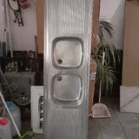 سینک ظرفشویی ۱۸۰ در ۵۰ دو لگن وسط