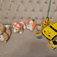 عروسک ماشین اسباب بازی در حد نو