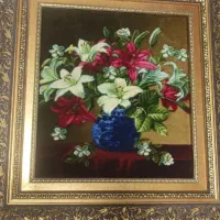 تابلو فرش نخ پنبه وابریشمم