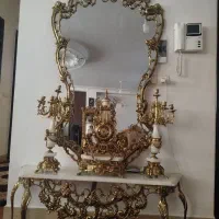 اینه و شمعدان ساعت .برنز.مدلی متفاوت و بسیار شیک