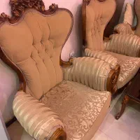 مبل ۹ نفره و ناهارخوری ۶ نفره تمام چوب گردو