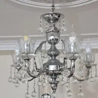 لوستر کریستال استیل خارجی|لوستر و چراغ آویز|کرج, بنیاد|دیوار