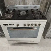 گاز فر دار ۵ شعله صفحه شیشه ای