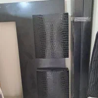 تخت دونفره خیلی شیک و آکبند مشکی رنگ