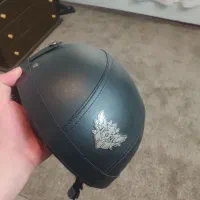 کلاه کاسکت چرم نیمه