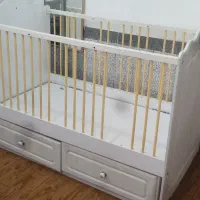 تخت کودک محرک لای لای کشودار|تخت و سرویس خواب|سردشت, |دیوار