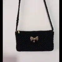 کیف مکرومه مهره دوزی شده