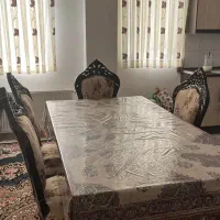 میز غذاخوری ۶ نفره چوب گردو اصل