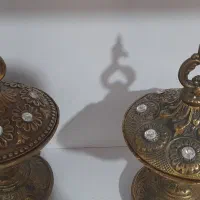 قندان برنجی و آویز حوله برنجی|ظروف سرو و پذیرایی|ورامین, ورامین|دیوار