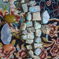 سنگ فیروزه و عقیق و انهیدرو