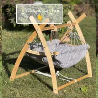 گهواره ننوسنتی بانوج چوبی درمان رفلاکس تک و عمده|تخت و صندلی بچه|تهران, استقلال|دیوار