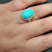 دو عدد انگشتر فیروزه نیشابوری و عقیق یمنی|جواهرات|مشهد, کوه سنگی|دیوار