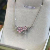 گردنبند نقره واراداتی