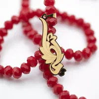 طراحی و ساخت پلاک اسم طلا و نقره با خط دلنگار