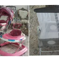 ست کریه و کالسکه و رورواک و یک گهواره میلاد