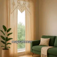 انواع پرده و دیوارکوب مکرومه جشنواره روز پدر