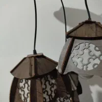 لوستر چوبی|لوستر و چراغ آویز|گناباد, |دیوار