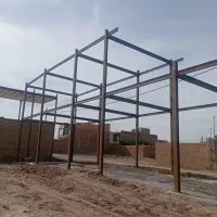 جوشکاری سیار ساختمان اسکلت نیمه اسکلت با تراکتور