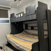 تخت دوطبقه بسیاربزرگ ومحکم|تخت و سرویس خواب|شاهین‌شهر, عطار|دیوار