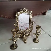 آینه شمعدان برنز