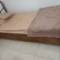تخت یک نفره چوبی با تشک رویال|تشک تختخواب|تنکابن, |دیوار