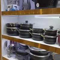 سرویس قابلمه 14پارچه گرانیتی زنبوری ضخیم با ارسال|ظروف پختوپز|مشهد, طلاب|دیوار