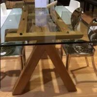 شیشه میز غذاخوری ۶نفره