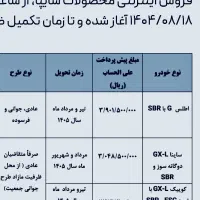 ثبت نام‌پیش فروش ساینا دوگانه و کوییک و اطلس