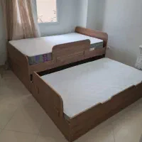 تخت یک و نیم نفره با تخت مهمان کمجا تمام ام دی اف