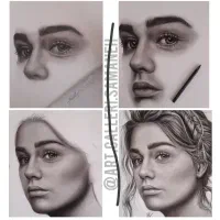 تابلو نقاشی سیاه قلم کار دست فقط ۷۰۰|تابلو، نقاشی، عکس|تهران, والفجر (افسریه)|دیوار