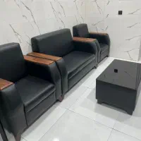 مبلمان اداری چرم ۴ نفره
