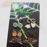 گوشواره میخی پک دار 8 جفتی شب تاب چند رنگ|بدلیجات|بندرعباس, |دیوار